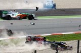Crash. Spanish Grand Prix - Race. F1 wallpaper 2009 (High-Res Images)