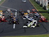 Start race. Australian Grand Prix - Melbourne - Albert Park Circuit - Race. F1 wallpaper 2009 (1600x1200 High-Res Images)