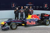 Sebastian Vettel and Mark Webber. Presentation Formula 1 2011 Red Bull RB7. F1 wallpaper 2011 (HIGH RESOLUTION PHOTO)